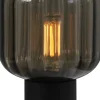 Tischlampe Schwarz 31 cm hoch Glas Metall ELYA
