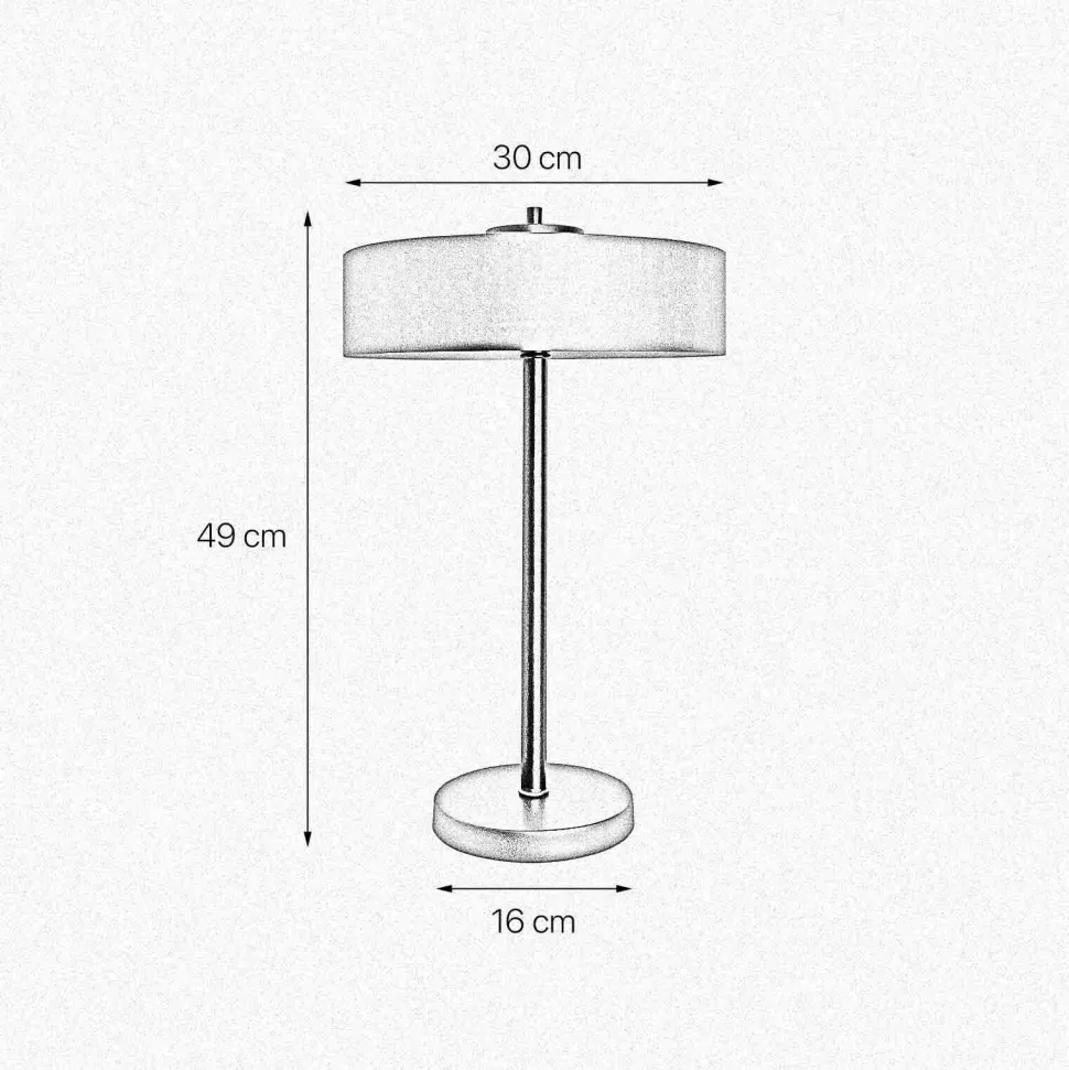 Tischlampe Schwarz Gold H: 49 cm Messing Eisen E27