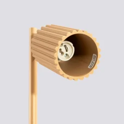 Tischlampe schwenkbar 43 cm hoch Aluminium in Gold GU10