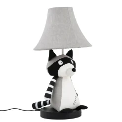 Tischlampe Waschbär 47 cm Kinderzimmer Wohnzimmer