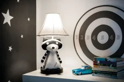 Tischlampe Waschbär 47 cm Kinderzimmer Wohnzimmer