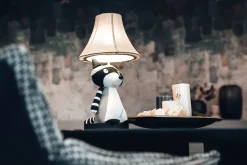 Tischlampe Waschbär 47 cm Kinderzimmer Wohnzimmer
