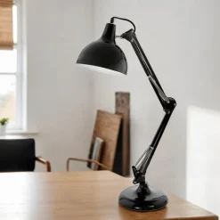 Tischleuchte Borgillio Schwarz