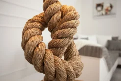 Tischleuchte 85cm Modern kunstvoll maritim echtes Tau