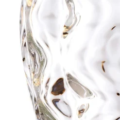 Tischleuchte Glas Stoff 71,5 cm E27 beleuchteter Fuß LED GU10