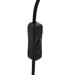 Tischleuchte Glasschirm in Rauchgrau E27 28 cm stilvoll