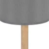 Tischleuchte in Graphit Holz SEYA Wohnzimmer Lampe