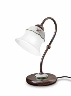 Tischleuchte Keramik Metall E14 15 cm breit 28,5 cm