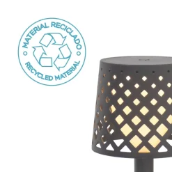 Tischleuchte LED Touch IP44 31cm Anthrazit 3000K tragbar