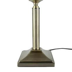 Tischleuchte MARLOW 50cm in Messing antik Jugendstil