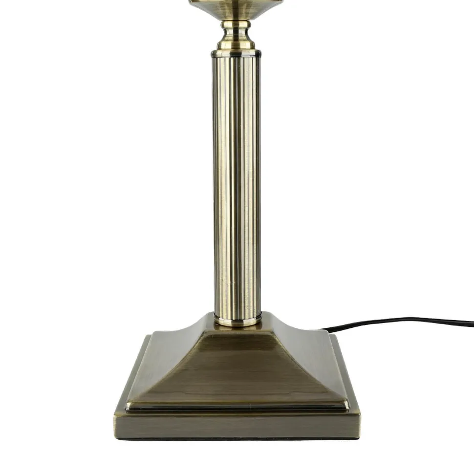 Tischleuchte MARLOW 50cm in Messing antik Jugendstil