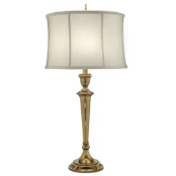 Tischleuchte MELLAENA 79 cm hoch in Messing Nachttisch