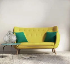 Tischleuchte Metall E27 H: 29 cm Nickel glänzend