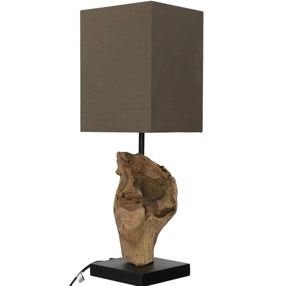 Tischleuchte Modern kunstvoll 45cm Tischlampe Natur