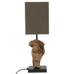 Tischleuchte Modern kunstvoll 45cm Tischlampe Natur