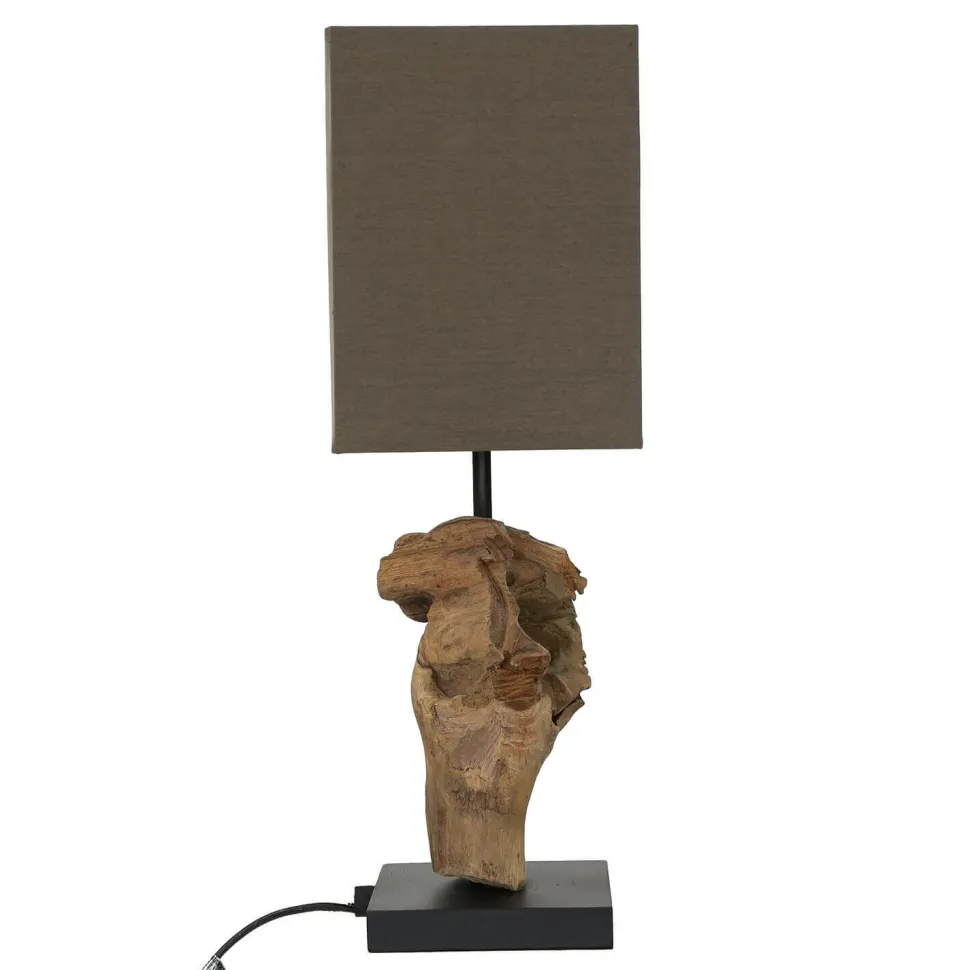 Tischleuchte Modern kunstvoll 45cm Tischlampe Natur
