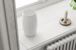 Tischleuchte Weiß 26 cm hoch E27 Metall GITTE