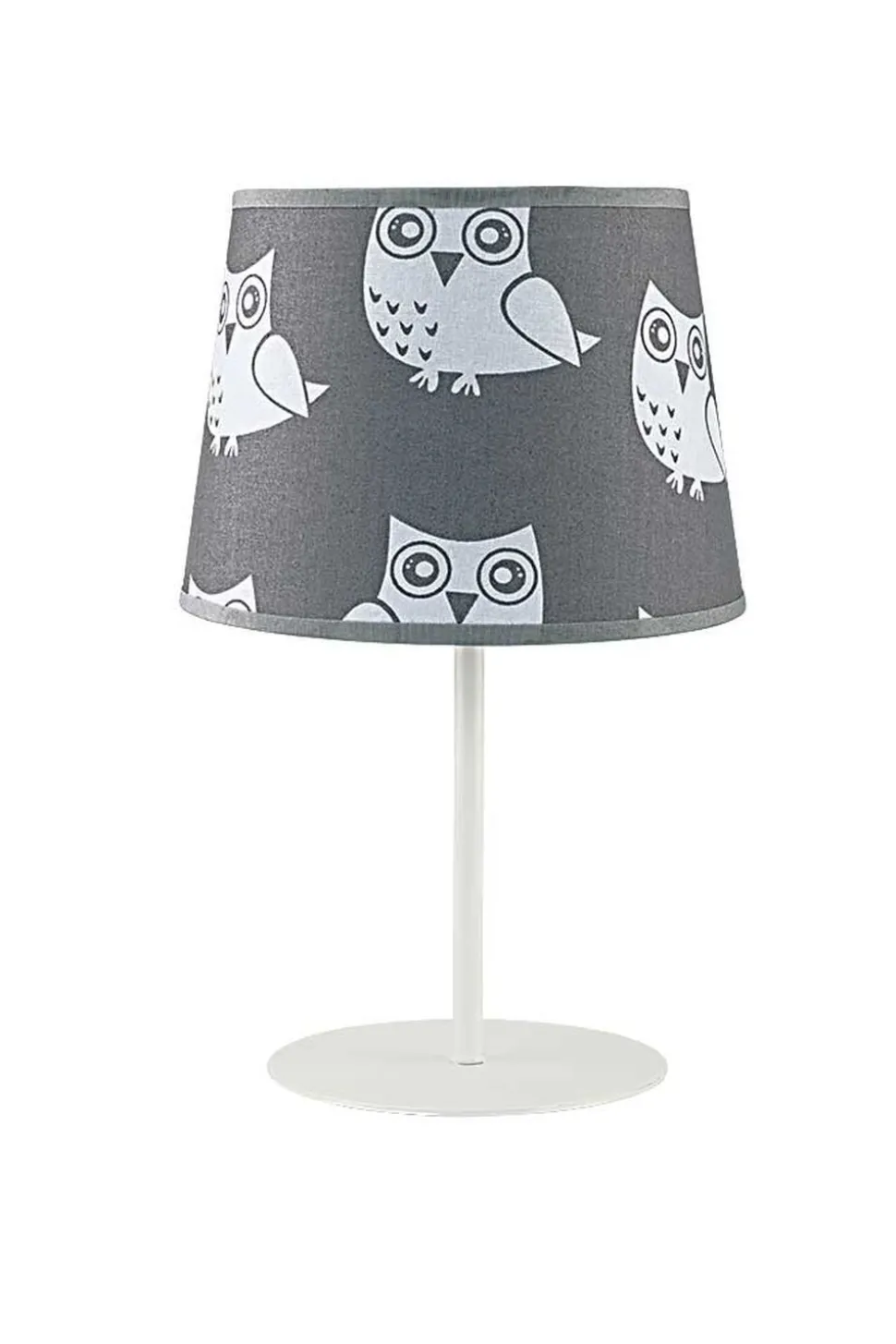 Tischleuchte Weiß Grau Für Kinder rund 35cm hoch