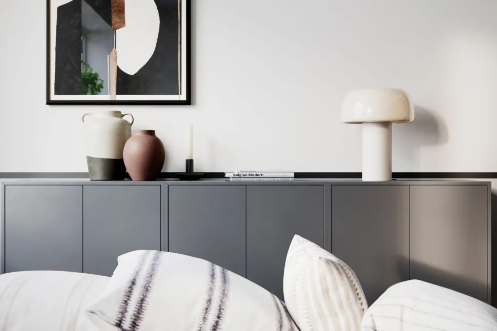 Tischleuchte Weiß H: 41 cm kippbar Metall Kabelschalter E27