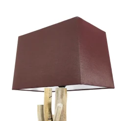 Treibholz Lampe Wand Stoff Schirm Handarbeit SURIN