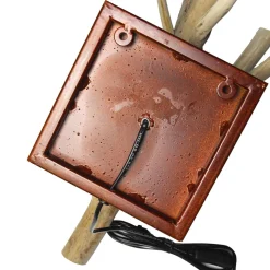 Treibholz Lampe Wand Stoff Schirm Handarbeit SURIN