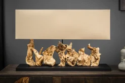 Treibholz Tischlampe PECIOS Modern Design Unikat