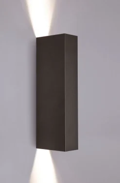 Up- & Down Wandleuchte MALMO in Schwarz 2-flmg