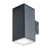 UP Down Außenleuchte Anthrazit Aluminium Glas IP44