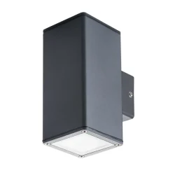 UP Down Außenleuchte Anthrazit Aluminium Glas IP44