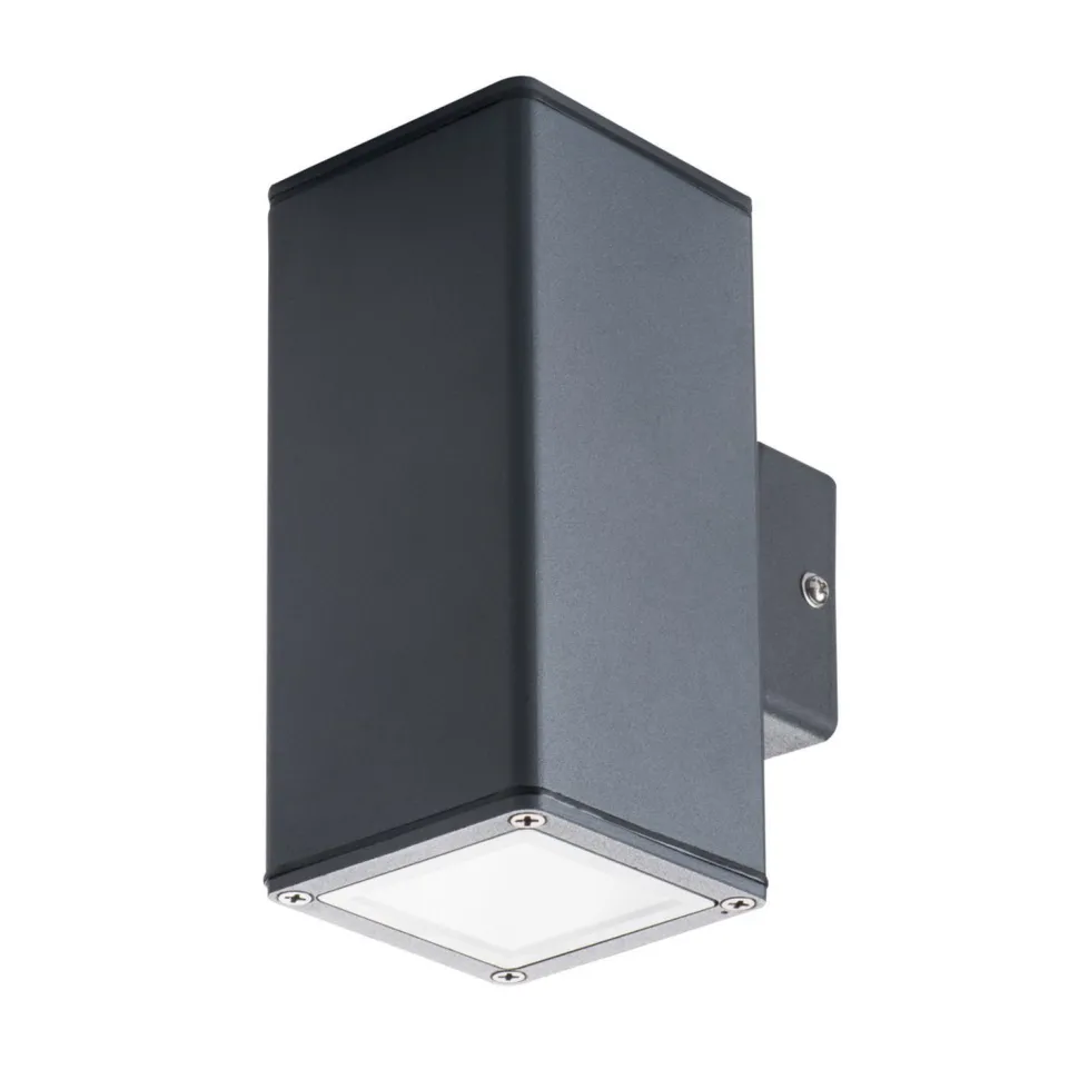 UP Down Außenleuchte Anthrazit Aluminium Glas IP44