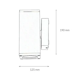 Up Down Außenleuchte Anthrazit Aluminium IP54