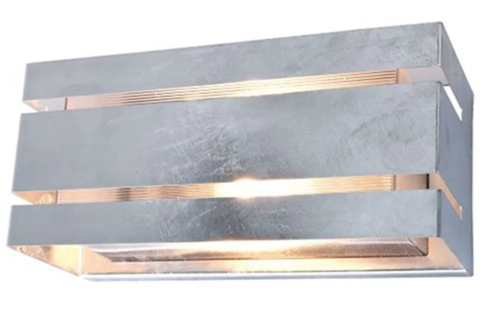 Up Down Außenleuchte Metall in Zink 25 cm IP54 GU10