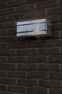 Up Down Außenleuchte Metall in Zink 25 cm IP54 GU10