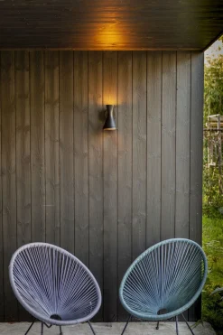 Up Down Wandlampe Aluminium Schwarz GU10 IP44 blendarm