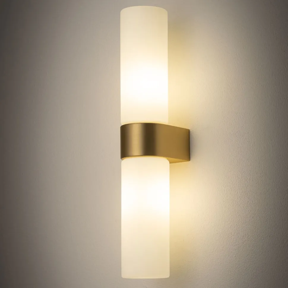 Up Down Wandlampe blendarm in Messing G9 IP44 T:7 cm