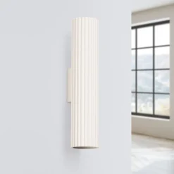 Up Down Wandlampe H: 30 cm Creme GU10 2-flammig länglich