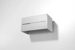 Up Down Wandleuchte Grau Aluminium eckig Modern