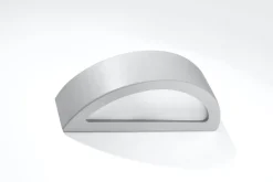 Up Down Wandleuchte Grau 40 cm halbrund E27 Keramik