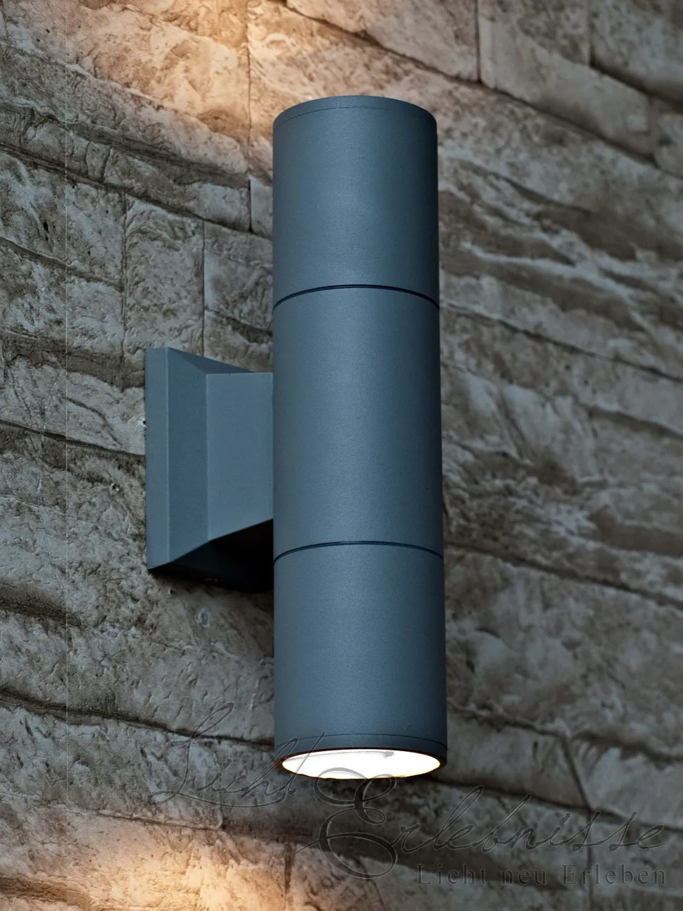 Up&Downstrahler Aussenleuchte in grau