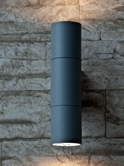 Up&Downstrahler Aussenleuchte in grau