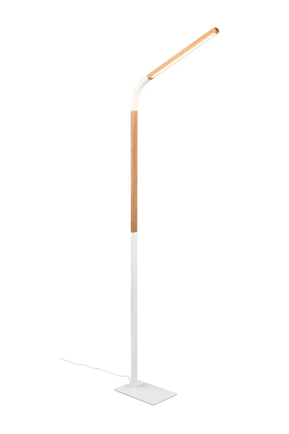 Verstellbare LED Stehlampe dimmbar Metall Weiß 1400 lm