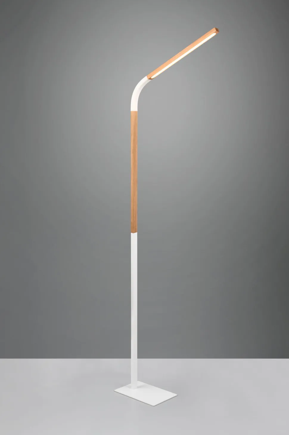 Verstellbare LED Stehlampe dimmbar Metall Weiß 1400 lm