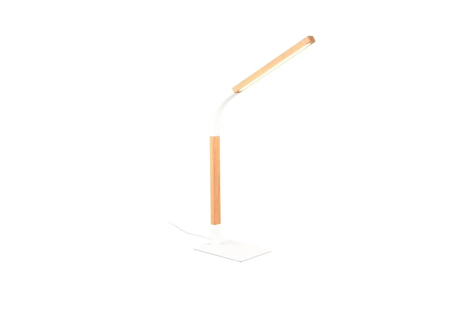 Verstellbare LED Tischlampe dimmbar Metall Weiß 7 W