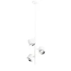 Verstellbare Pendelleuchte Weiß 3-flammig GU10 Metall