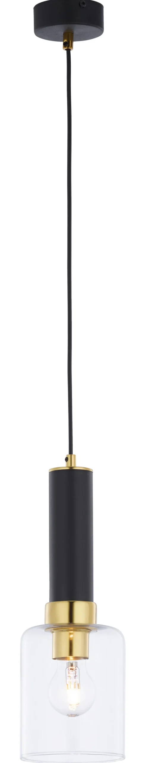 Verstellbare Pendelleuchte Metall Glas rund Ø12cm