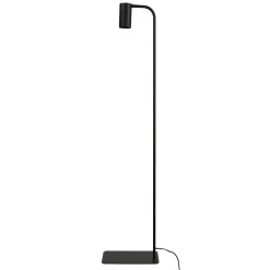 Verstellbare Stehlampe Wohnzimmer Schwarz Metall 124cm