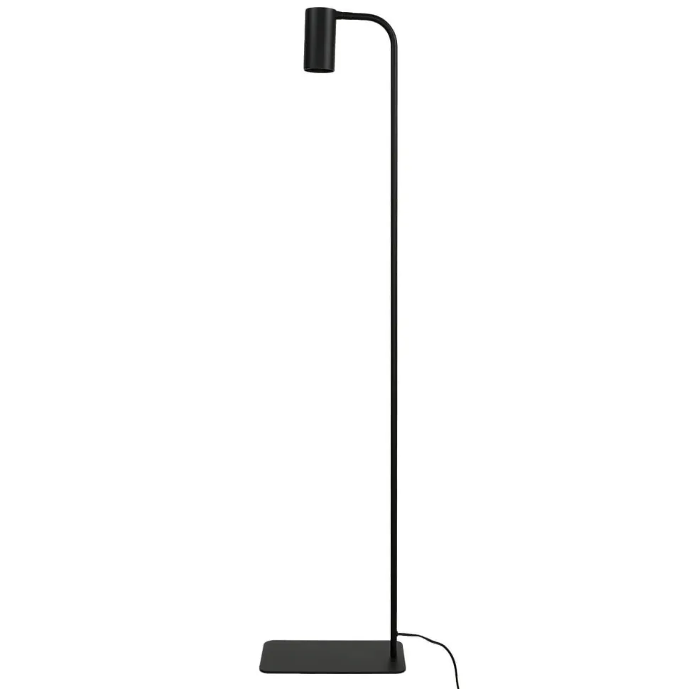 Verstellbare Stehlampe Wohnzimmer Schwarz Metall 124cm
