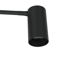 Verstellbare Tischleuchte Schwarz Metall 40cm GU10