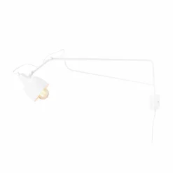 Verstellbare Wandlampe Weiß E27 zielgerichtet Metall