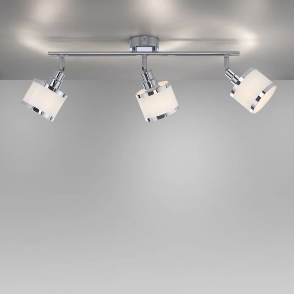 Verstellbarer Deckenspot Chrom 3-flammig E14 blendarm